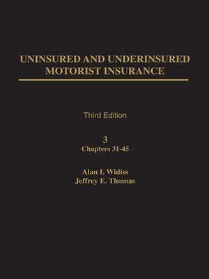 cover image of Uninsured and Underinsured Motorist Insurance